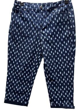 Style & Co. Womens Size 12P PETITE Curvy Capri Pants Slimming Pocket Mid Rise